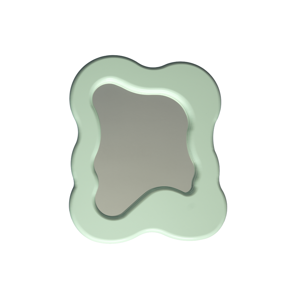 SALÓME HOLLANDERS Glazed Mirror Original 90cm Mint