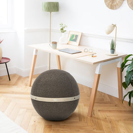 BLOON PARIS Inflated Seating Ball Terry Fabric Dark Grey