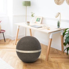 BLOON PARIS Inflated Seating Ball Terry Fabric Dark Grey