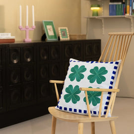 &KLEVERING Cushion Patch Clover 50x50cm