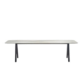 VINCENT SHEPPARD Dining Table Kodo Ceramic Flint Outdoor