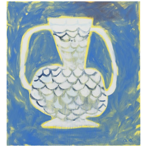 12 - Auður Ómarsdóttir, "Vase", Olía á striga, 60x55cm, 2023.