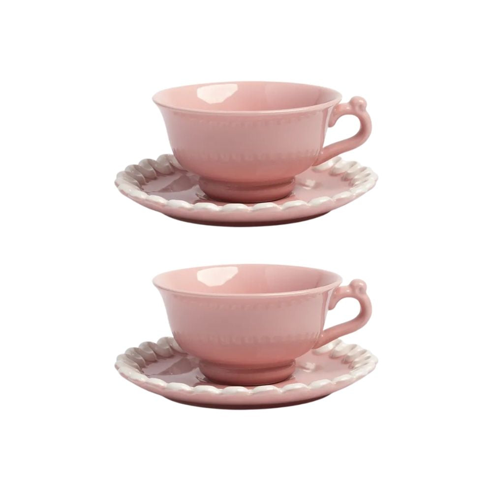 &KLEVERING Set Of 2 Cup & Saucer Whip 6cm