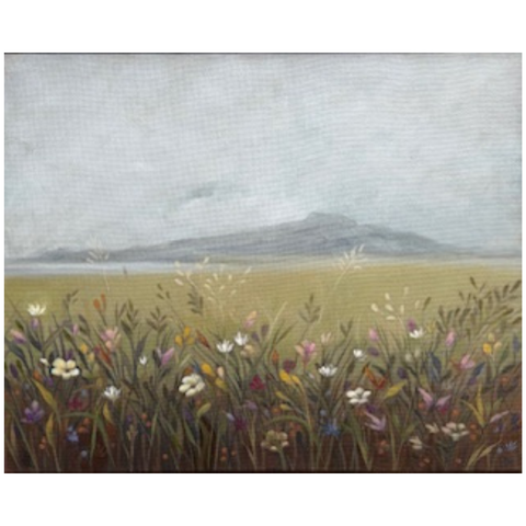 110 - Ingibjörg Dalberg, "Hófadynur", Olía á striga, 40x50cm, 2025.