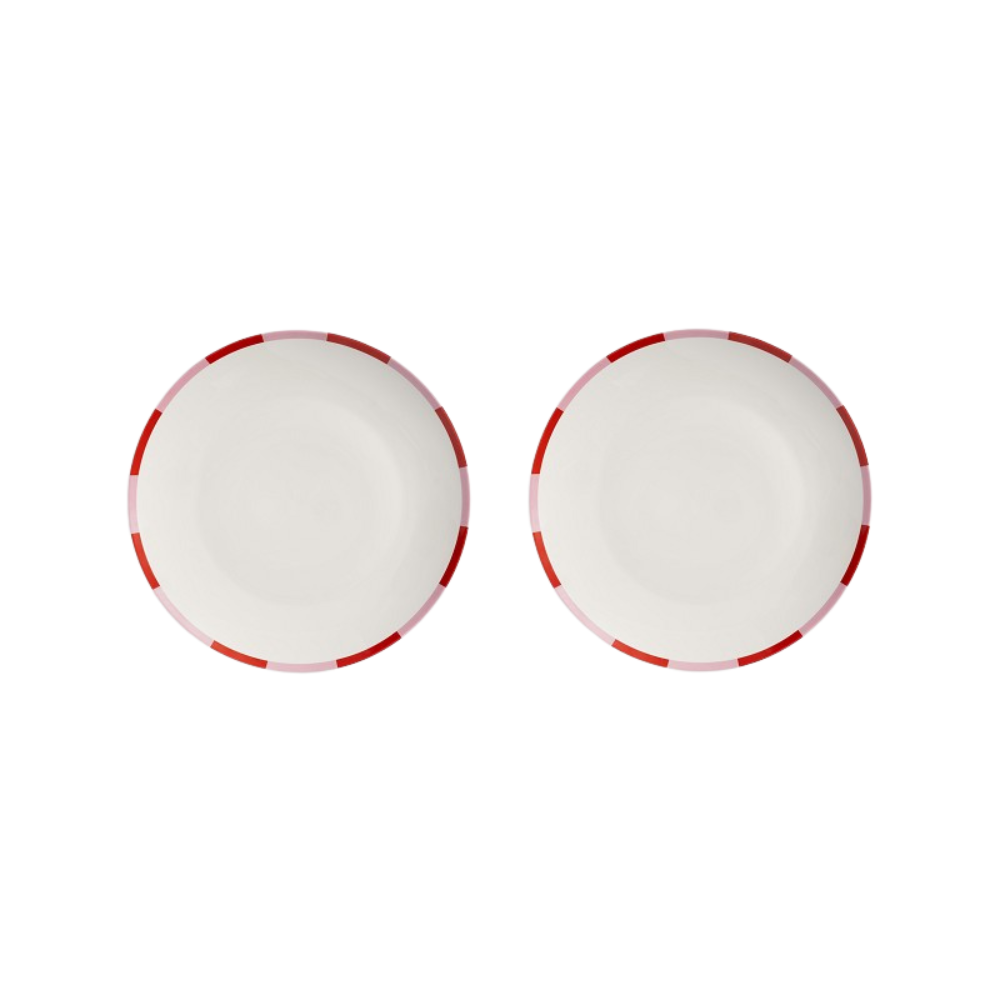 &KLEVERING Set Of 2 Large Plates Bliss Pink