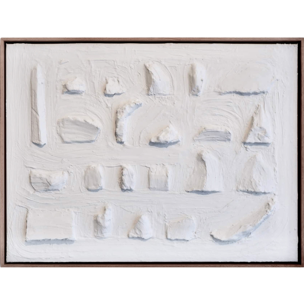 60 - Patty Spyrakos, "Snow",blönduð tækni, 83x63cm, 2023.