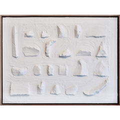 60 - Patty Spyrakos, "Snow",blönduð tækni, 83x63cm, 2023.