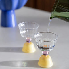 &KLEVERING Set Of 2 Glasses Tulip Caramel