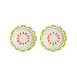 &KLEVERING Set Of 2 Bowls Folk Red Large