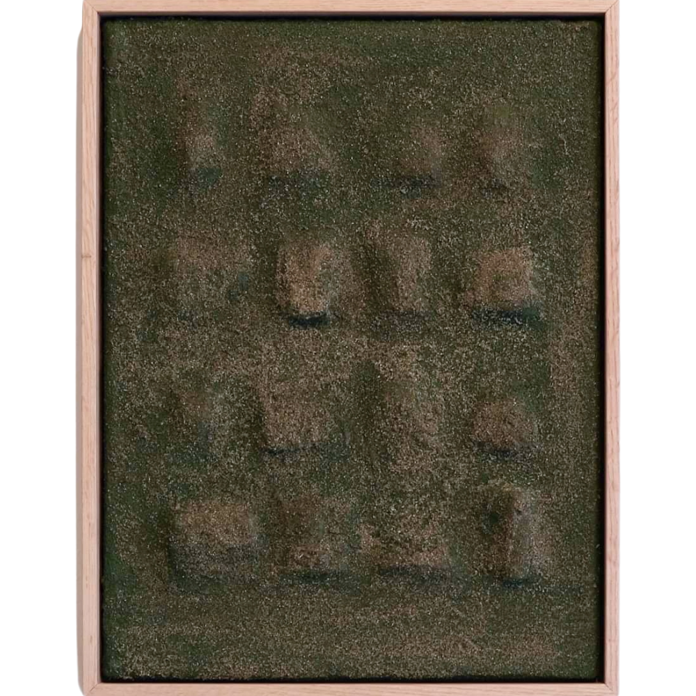 59 - Patty Spyrakos, "Moss", blönduð tækni, 43x33cm, 2023.