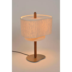 MARKET SET Table Lamp Pebble Fabric 60cm