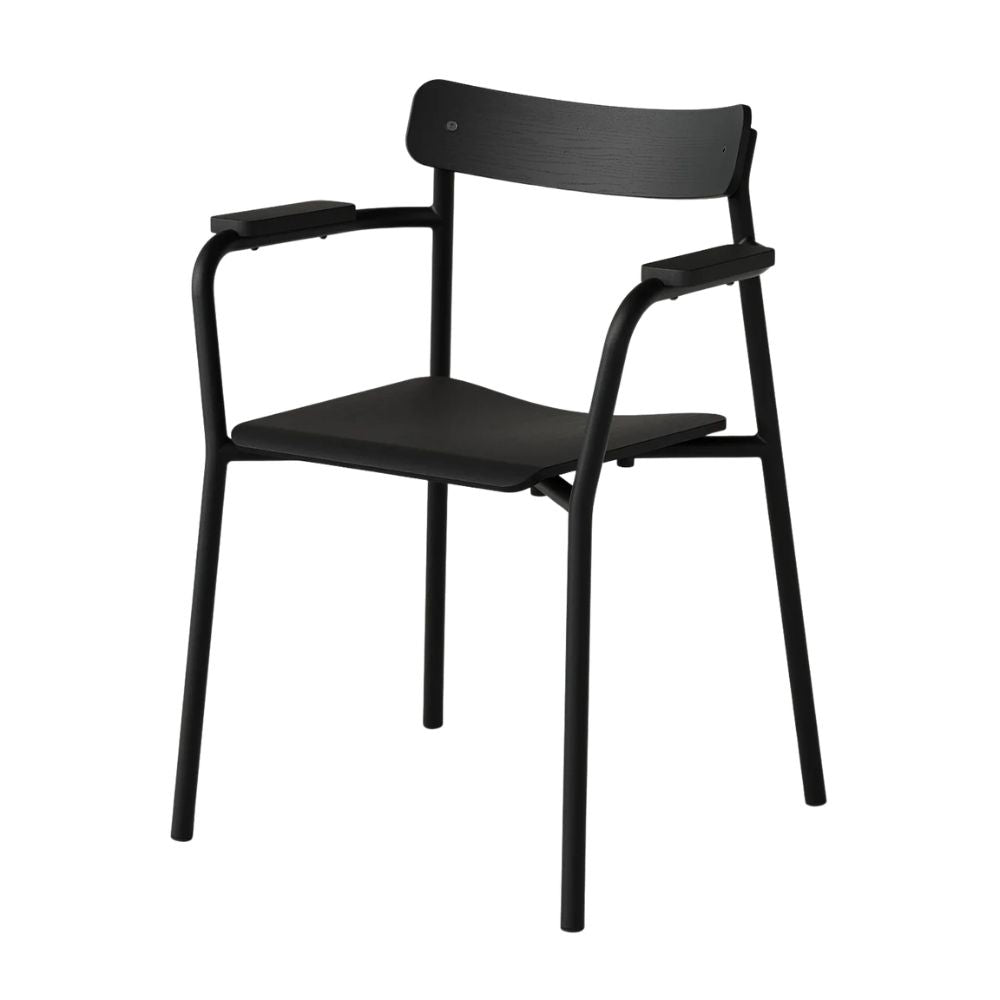 TIPTOE Chair With Armrests Recycled Fabric Etude 46cm