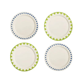 &KLEVERING Set Of 4 Plates Folk Medium