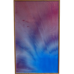21 - Dagur Benedikt Reynisson, "Langir geislar 7", Akrýl silkiþrykk á bómullarpappír og gleri, 60x100cm, 2024.