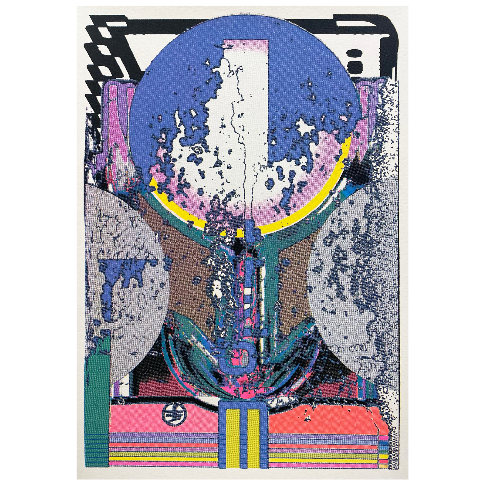 24 - Einar Viðar Guðmundsson, "Composition MCCCXXI",  Prent, 54x39cm, 2025.