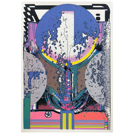 24 - Einar Viðar Guðmundsson, "Composition MCCCXXI",  Prent, 54x39cm, 2025.