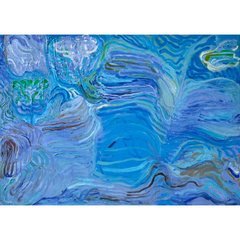 13 - Auður Ómarsdóttir, "Vættir", Olía á striga, 140x100cm, 2025.