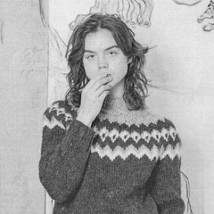 64 - Melkorka Katrín Korkimon, "Gróss Girls II", Grafít - olíupastell og bývax á pappír, 87x67cm, 2025.