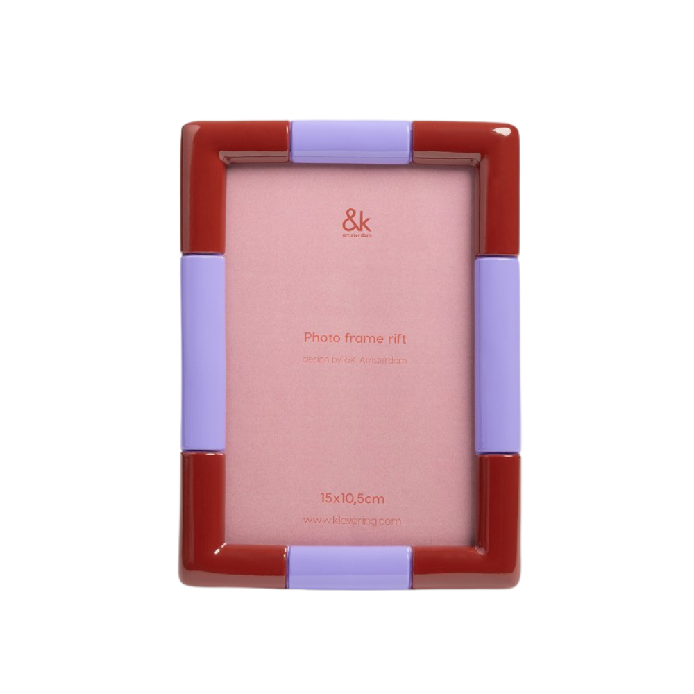 &KLEVERING Photo frame Rift Burgundy 18cm