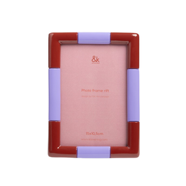 &KLEVERING Photo frame Rift Burgundy 18cm