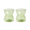 &KLEVERING  Set Of 2 Glass Totem Green