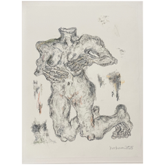 63 - Melkorka Katrín Korkimon, "Gróss Girls I", Grafít - olíupastell og bývax á pappír, 87x67cm, 2025.