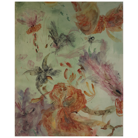 41 - Hólmfríður Sunna Guðmundsdóttir, "Undiralda", Olía á striga, 80x100cm, 2025.