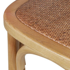 ZAGO Bar Stool Bistrot Wood Rattan 116cm