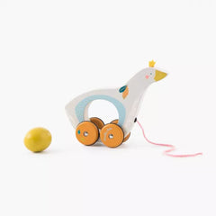 MOULIN ROTY Goose pull along toy "Le Voyage D'Olga"