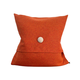INTERIOR Pillow Orange Wool Linen 50x50cm
