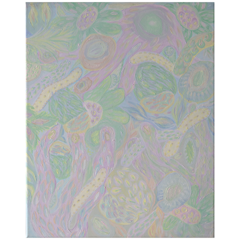 77 - Salvör Sólnes, "Gerjun", Akrýl á striga, 40x50cm, 2025.