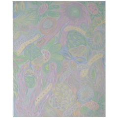 77 - Salvör Sólnes, "Gerjun", Akrýl á striga, 40x50cm, 2025.