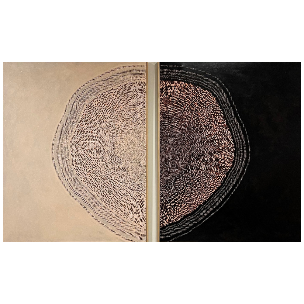 35 - Helga Sigríður Valdemarsdóttir, "Völva", Olía á striga, 100x160cm, 2025.