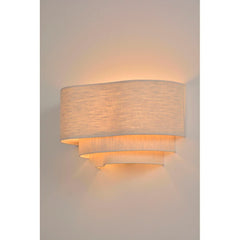MARKET SET Wall Light Pebble Fabric 25cm