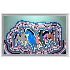 87 - Steinar Fjeldsted, "Wild Horses", 72x102cm, 2025.