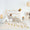 AFK LIVING Kids Rug Bear Footprints White Saffran
