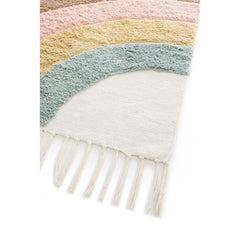 AFK LIVING Kids Rug Rainbow Cotton