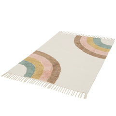 AFK LIVING Kids Rug Rainbow Cotton
