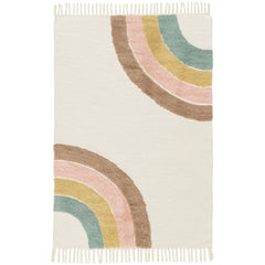AFK LIVING Kids Rug Rainbow Cotton