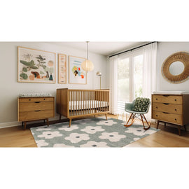 AFK LIVING Kids Rug Fleurs Green