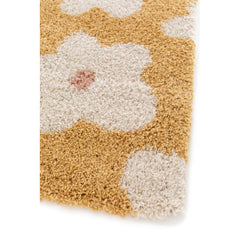 AFK LIVING Kids Rug Thick And ComforTable Fleurs Yellow