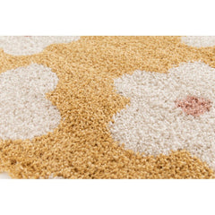 AFK LIVING Kids Rug Thick And ComforTable Fleurs Yellow
