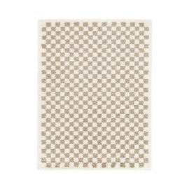 AFK LIVING Soft Rug Checkers Beige