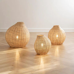 SIKA DESIGN Floor Lamp Figura Natural Rattan