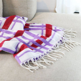 &KLEVERING Blanket Plano Acrylic Red 130x200cm