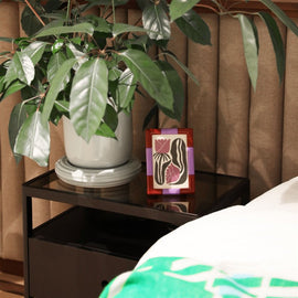 &KLEVERING Photo frame Rift Burgundy 18cm