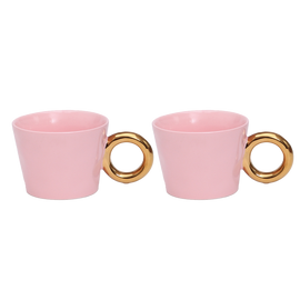 OPJET PARIS Set Of 2 Cups Mornings Hugs 10cm