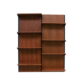 FURNIFIED Bookcase Amsterdam Walnut 160x205cm
