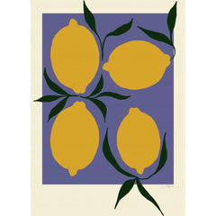 PSTR STUDIO Art Print Anna Mörner - Lemon Blue