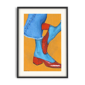 PSTR STUDIO Art Print - Roxanne - Red Heels